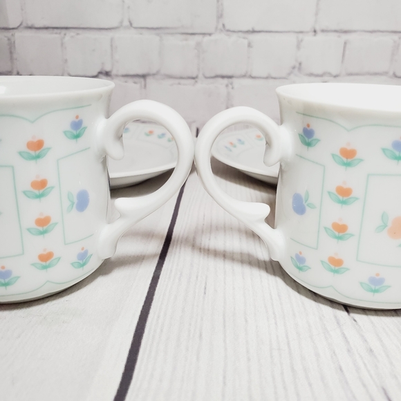 Vintage Judith Raíces for the Toscany Collection Japan cups & saucers Set - Picture 8 of 13